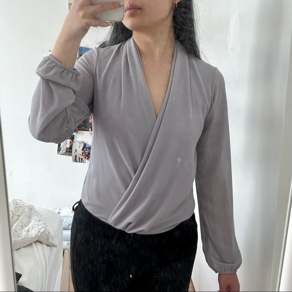 Draped front bodysuit - Picture 1 of 3